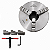 Placa para Torno 3 Castanhas Universais 200mm Aço (Castanhas Internas e Externas) - KING TOOLS - Imagem 1