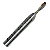 Fresa 3,5mm 2 Cortes Topo DIN327 – 1445/102008 – INDAÇO - Imagem 1