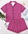 Pijama Americano Estampado Corações Pink - Imagem 2