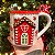 Caneca Natal Casinha Vermelha - Imagem 1