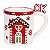 Caneca Natal Casinha Vermelha - Imagem 3