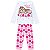 Pijama Inverno Infantil Dog Brilha no Escuro Kyly 207528 Branco - Imagem 1