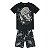 Conj Infantil Camiseta e Short Moletinho Dinossauro Lemon 81166 - Imagem 1