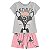 Pijama Infantil Feminino Blusa + Short Kyly 111256 - Imagem 1