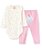 Conjunto Body Longo com Calça em Suedine Cupcake para Bebe 66282 - Imagem 1