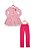 Conjunto Casaco c/ Capuz + Legging Oncinha Pink 206061 - Imagem 1