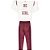 Conjunto Infantil Legging e Moletom Off White - Serelepe 5362 - Imagem 1