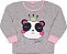 Pijama Manga Longa Infantil Panda Cinza Serelepe 5455 - Imagem 2