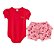 Conjunto Infantil Body Manga Curta e Shorts Cereja 66553 - Imagem 1