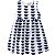 Vestido Infantil Organza Azul Milon 11098 - Imagem 1