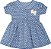 Vestido Poá para Bebe Serelepe - Azul 5020 - Imagem 1