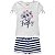 Conjunto Infantil Short Moletinho + Blusa Mescla Milon 11736 - Imagem 1