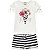 Conjunto Infantil Short Moletinho + Blusa Off White Milon 11736 - Imagem 1