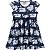 Vestido Infantil Floral Azul Milon 11263 - Imagem 1