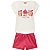 Conjunto Infantil Short Moletinho Vermelho + Blusa Milon 11743 - Imagem 1