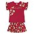 Conjunto Infantil Blusa + Short Saia Vermelho Nanai 600264 - Imagem 1