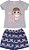 Pijama Infantil Feminino Camiseta Mescla + Short  Serelepe 5128 - Imagem 1