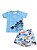 Pijama Infantil Camiseta Dino + Short Pingo Lelê 86056 - Imagem 1