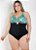 Maiô Plus Size Sem Bojo Forrado Recorte Vazado - Imagem 1