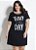 Vestido Feminino T-shirt Dress em Algodão Plus Size - Imagem 1