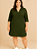 Vestido Chemise  Feminino Estilo Camisa Plus Size - Imagem 3