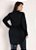 Blusa Feminina Plus Size Manga Longa e Costas Alongada - Imagem 2