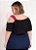 Blusa Feminina Plus Size Recorte Bicolor Várias Cores - Imagem 4