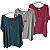 Kit 3 Blusas Viscolycra Soltinha Plus Size Cores Sortidas - Imagem 1