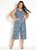 Macacão Feminino Pantacourt Estampado Confortável Plus Size - Imagem 2