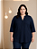 Kit 2 Camisas Soltinhas e Alongadas em Viscolinho Plus Size - Imagem 5