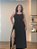 Vestido Feminino Longo Plus Size Fenda e Shorts Embutido - Imagem 1