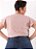 Blusa Feminina Malha Ribana Canelada Manga Babados Plus Size - Imagem 4