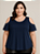 Blusa Feminina Soltinha Manga Vazada Plus Size Várias Cores - Imagem 3