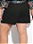 Short Saia Feminino com Recorte Frontal em Cirrê Plus Size - Imagem 2