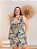 Vestido Feminino Casual Acinturado e Transpassado Plus Size - Imagem 1