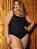 Maiô Feminino Plus Size Forrado em Malha Jacquard - Imagem 4