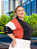 Blusa Feminina Soltinha Manga 3/4 Recorte Tricolor Plus Size - Imagem 2