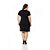 Vestido Plus Size Preto  Decote com Tule e Strass  Evasê - Imagem 2