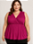 Blusa Feminina Peplum Transpassada Plus Size Várias Cores - Imagem 5