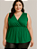 Blusa Feminina Peplum Transpassada Plus Size Várias Cores - Imagem 1