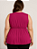 Blusa Feminina Peplum Transpassada Plus Size Várias Cores - Imagem 9