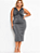Vestido Feminino Festa Social Midi com Elastano Plus Size - Imagem 1