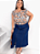 Blusa Feminina Soltinha Estampa Floral Manga Babados Plus Size - Imagem 2