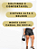 Short Feminino Social Soltinho Risca de Giz Plus Size - Imagem 3