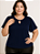 Blusa Feminina Soltinha Manga Curta Ampla em Helanca Plus Size - Imagem 2