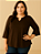 Blusa Feminina Plus Size Mullet Viscolycra Manga 3/4 Flare - Imagem 5