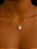 Colar Folheado Ouro 18 com Pingente Pingo Cravejado Micro Zircônia - Imagem 2