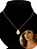 Colar Folheado Ouro 18 com Pingente Pingo Cravejado Micro Zircônia - Imagem 1