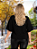 Blusa Feminina Transpassada Mangas Amplas 3/4 em Dunas Plus Size - Imagem 7