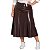 Saia Midi em Cirrê com Elastano Modelo Evasê Plus Size - Imagem 2